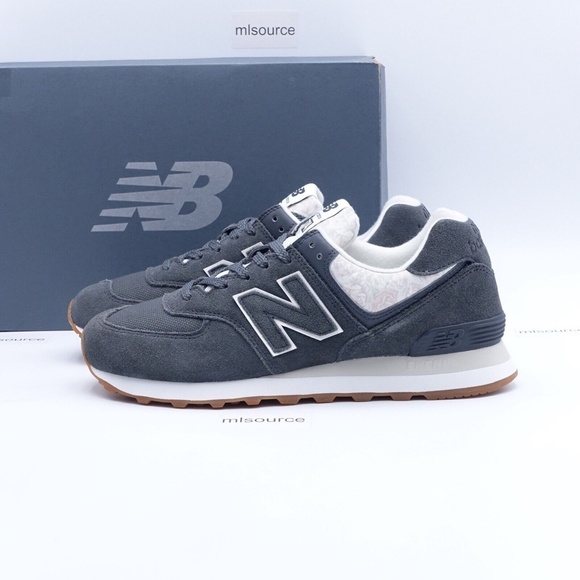 New Balance Shoes - NEW New Balance 574 Sneakers WL574WC Grey/White/Floral